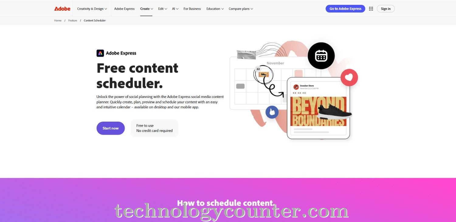 content scheduler Screenshots
