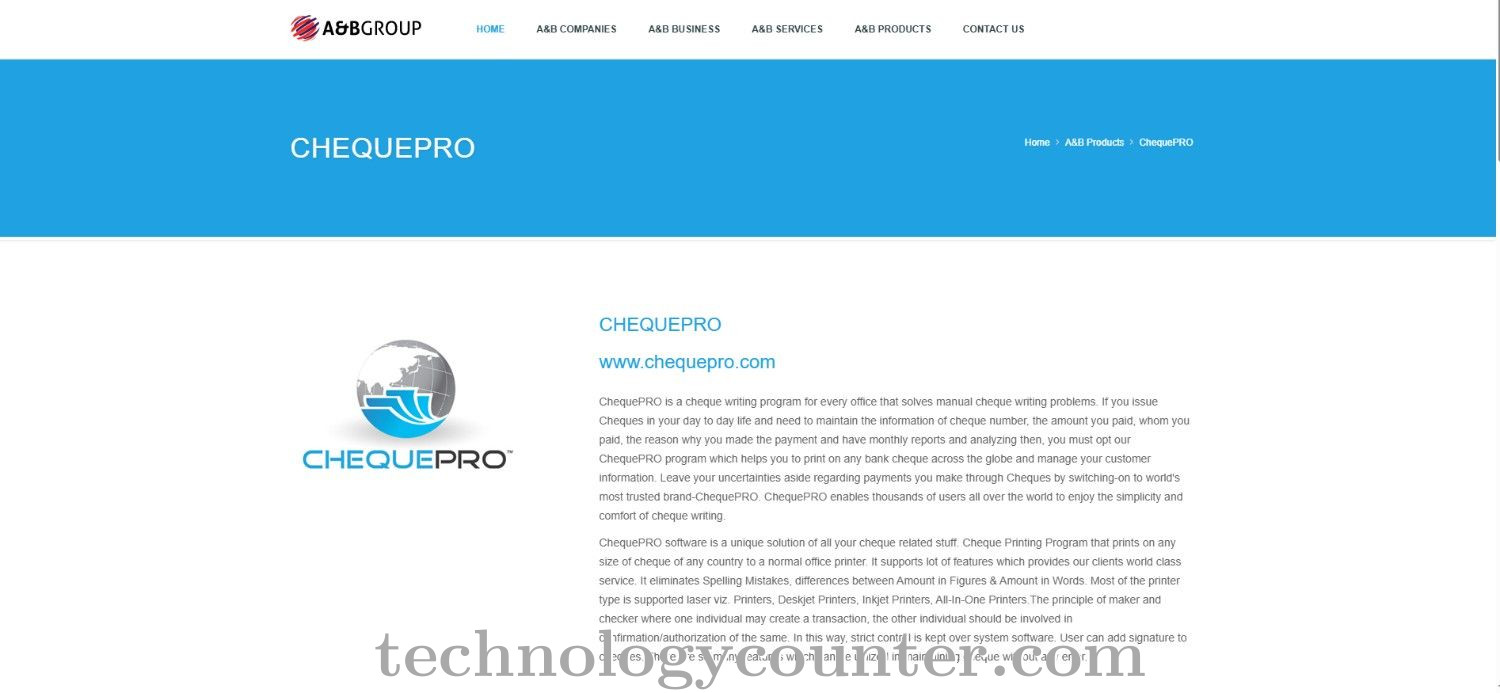 ChequePRO Screenshots