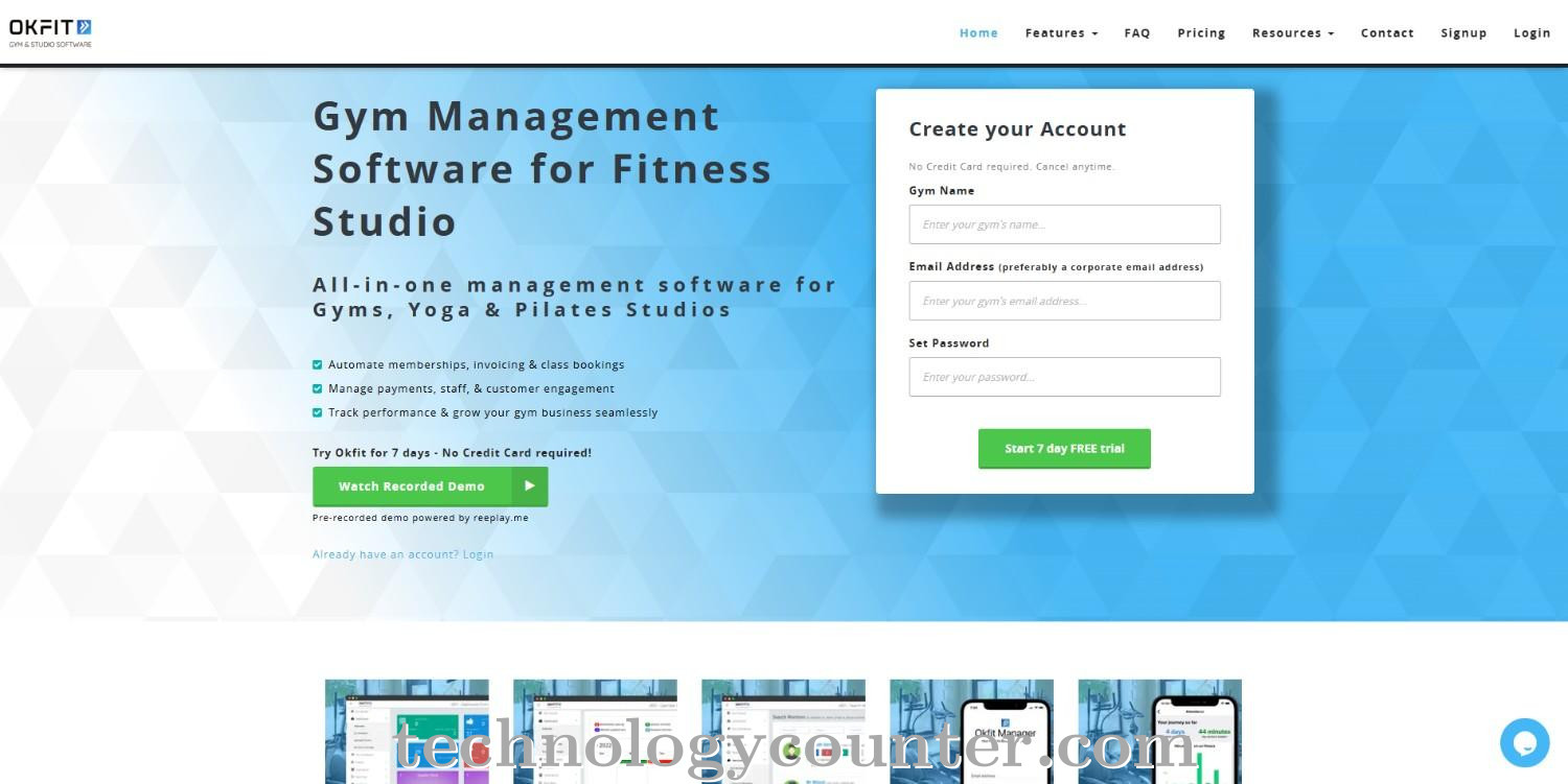 Okfit - Gym  Studio Screenshots