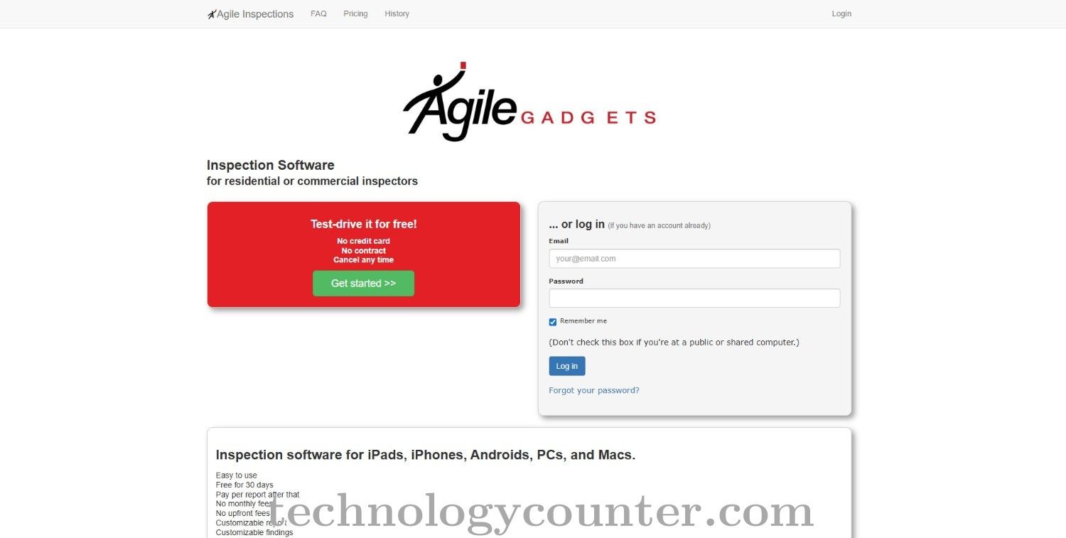 Agile Inspections Screenshots