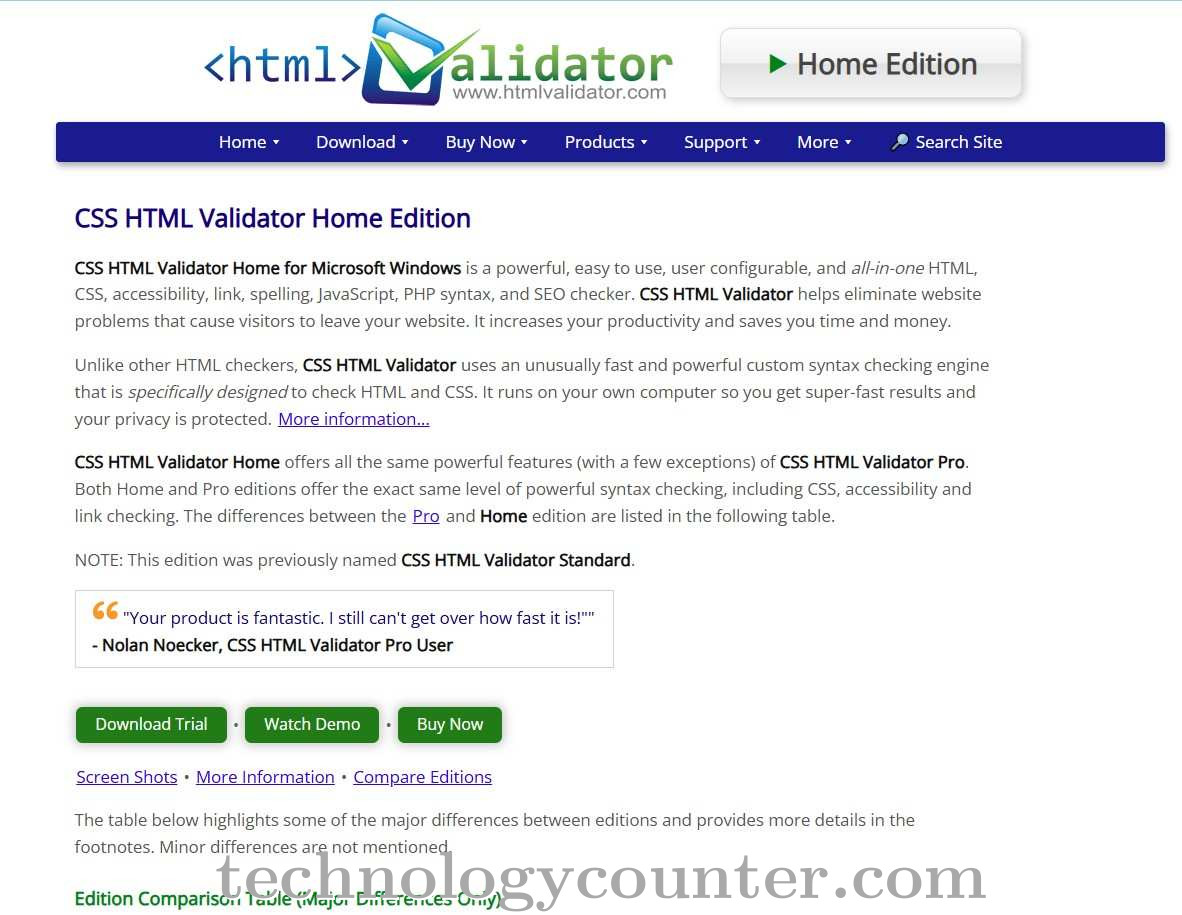 CSS HTML Validator Screenshots