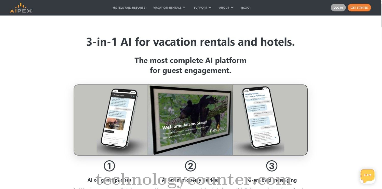 AIPEX Virtual Concierge Screenshots
