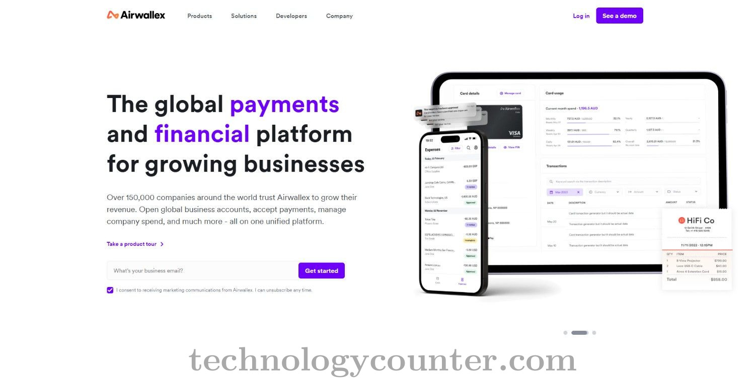 Airwallex Screenshots