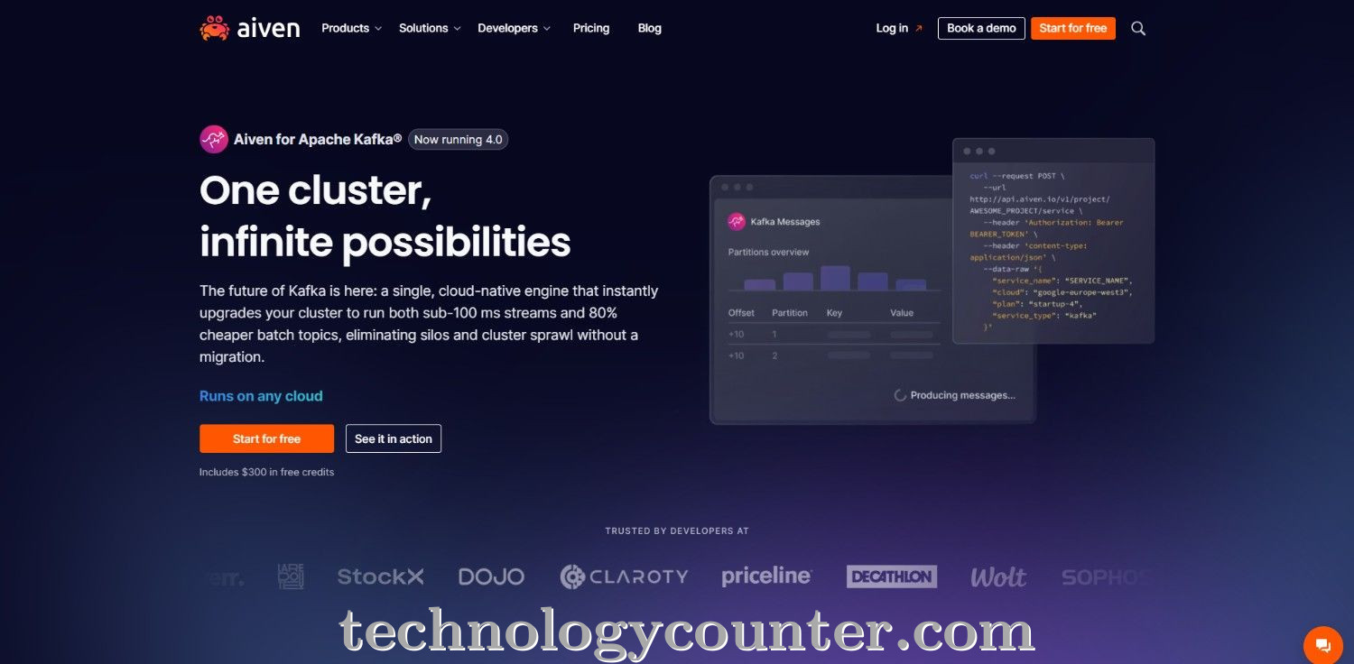 Aiven Kafka Screenshots