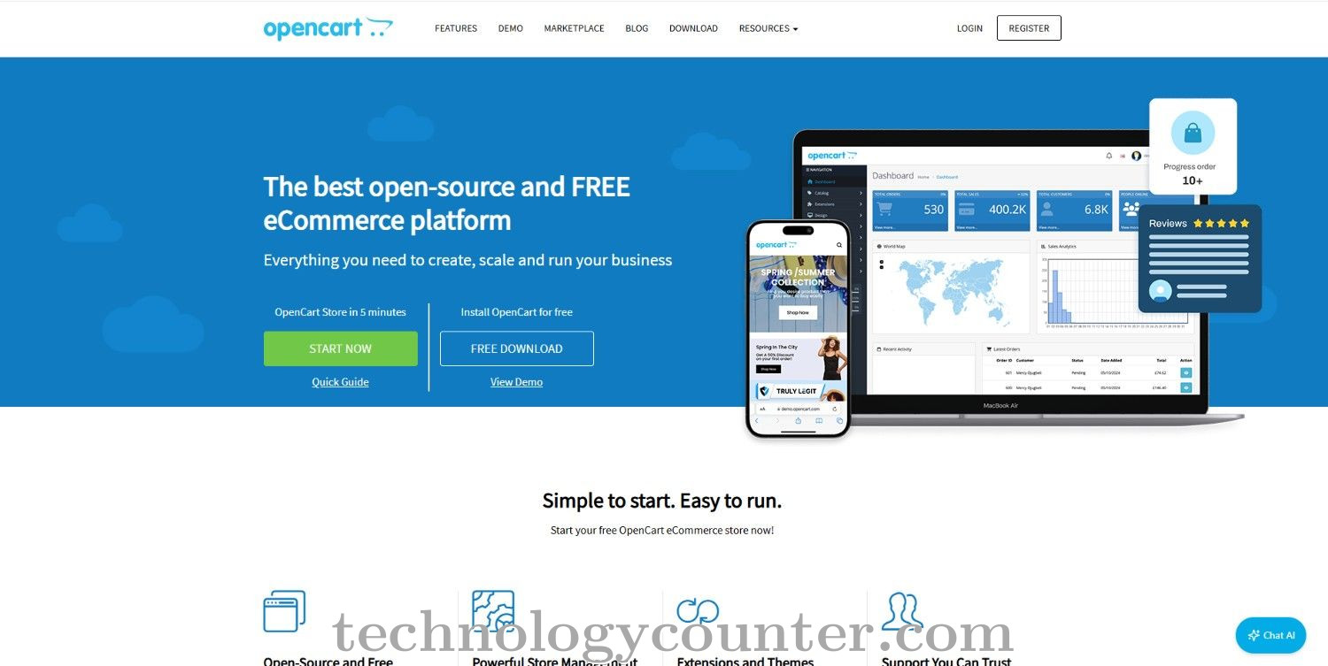 OpenCart Screenshots