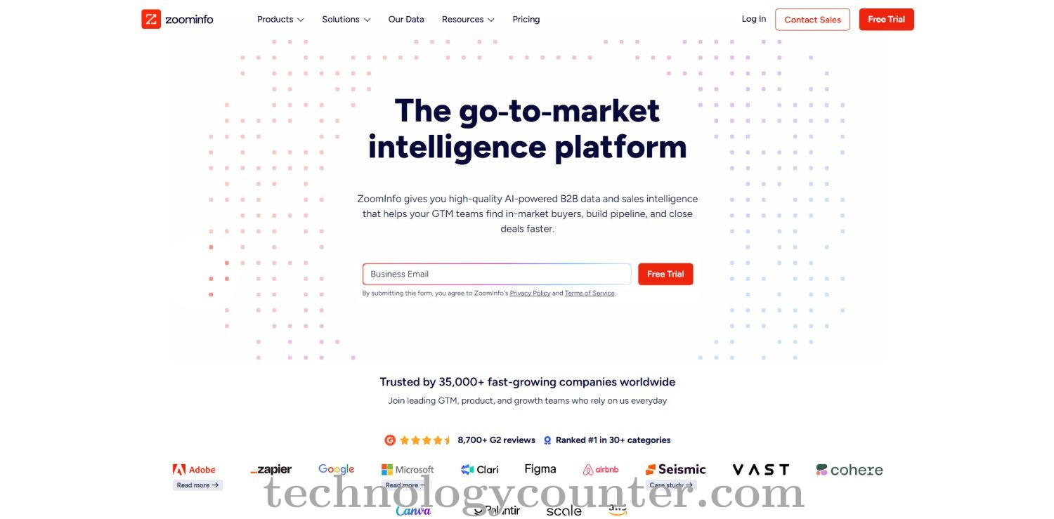 ZoomInfo Screenshots