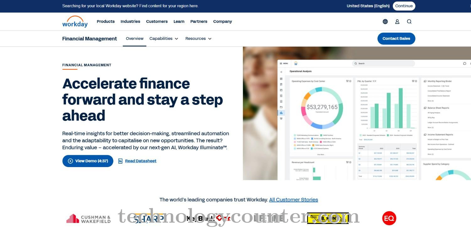 Workday Financial Management Screenshots
