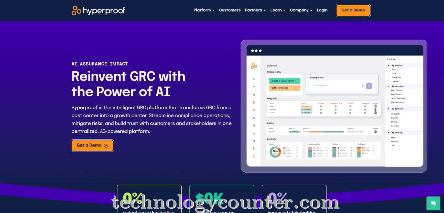 Hyperproof Screenshots