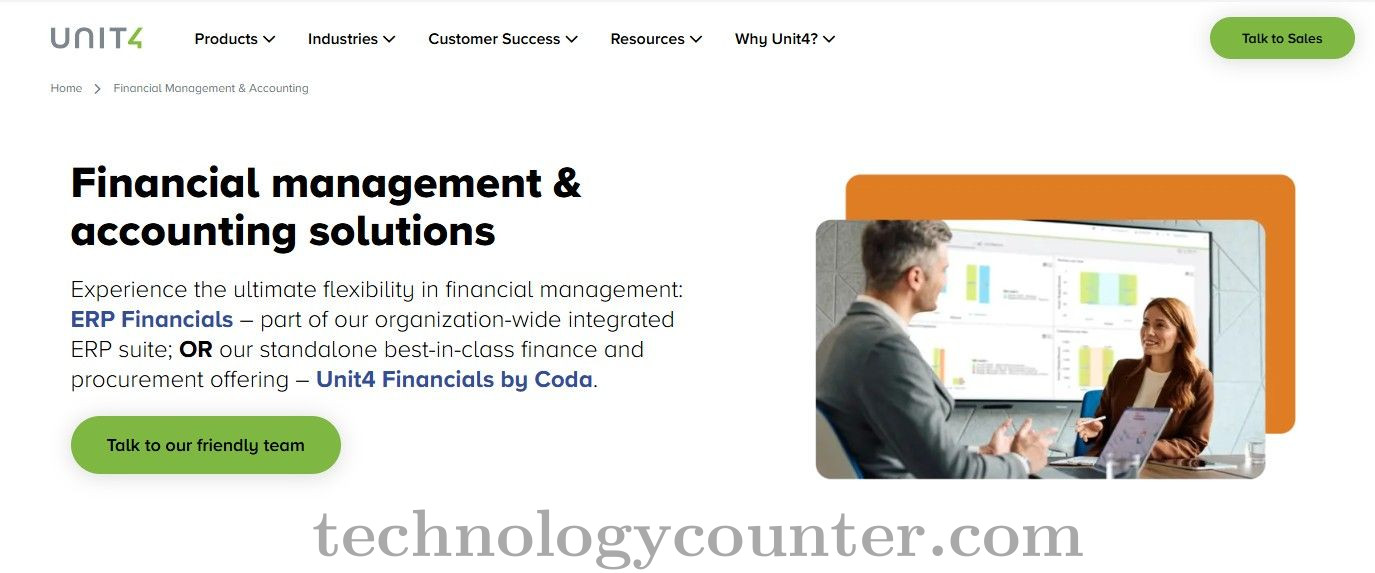 Unit4 Financials Screenshots