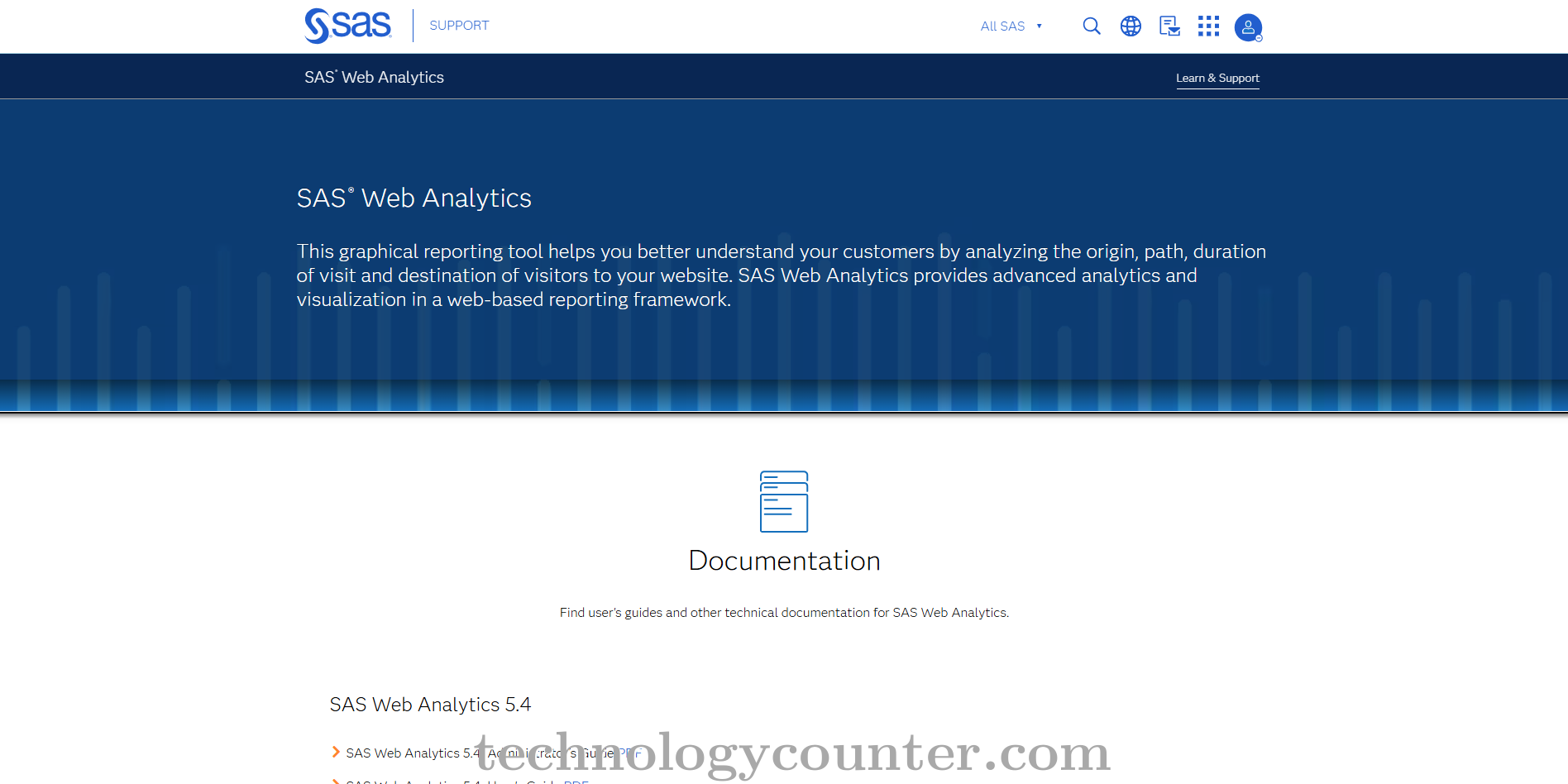 SAS Web Analytics Screenshots