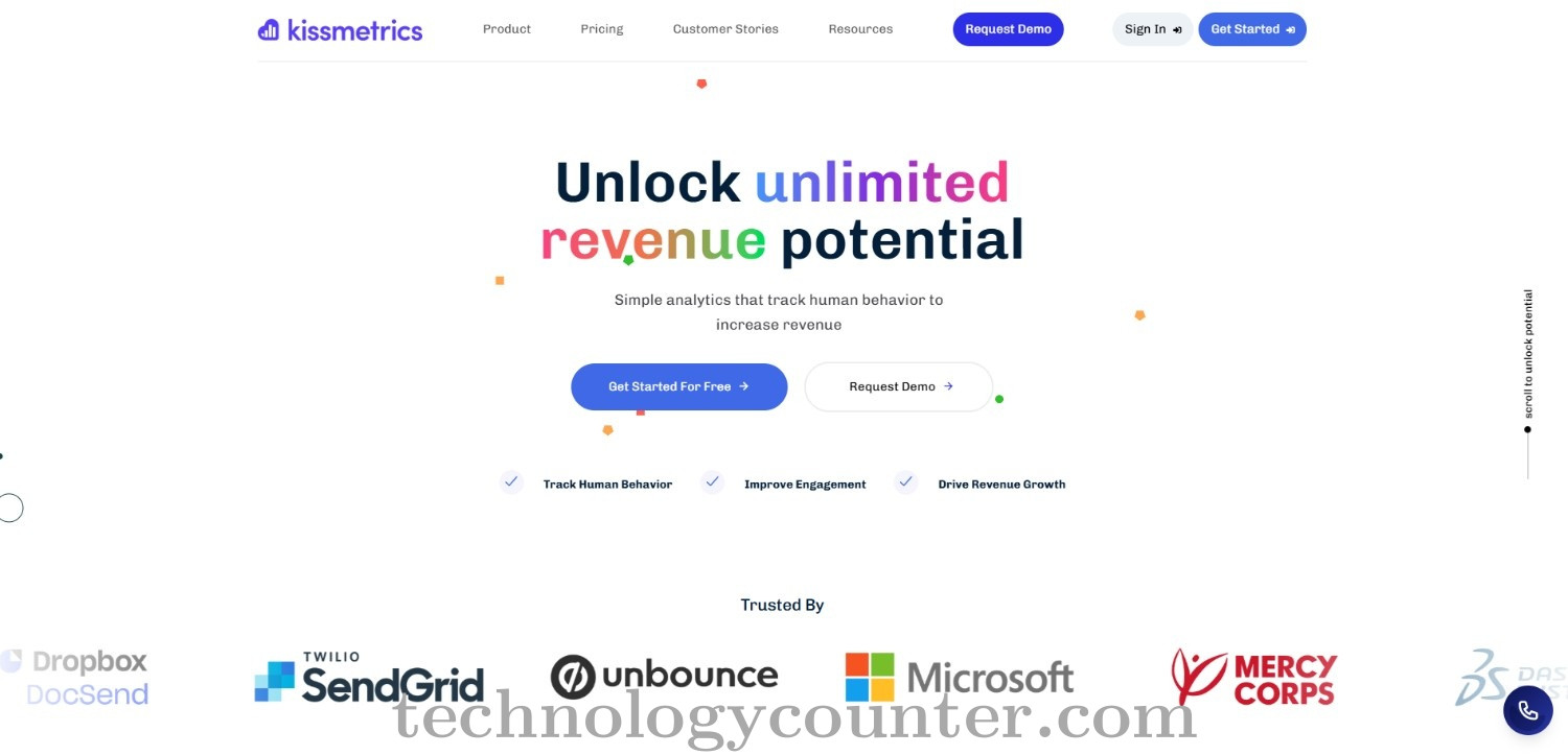 Kissmetrics Screenshots
