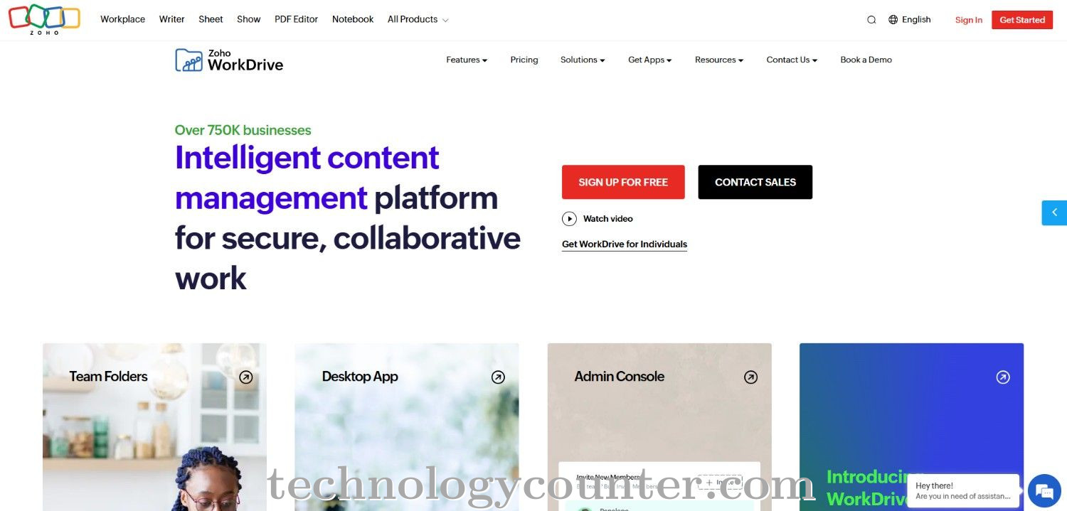 Zoho WorkDrive Screenshots