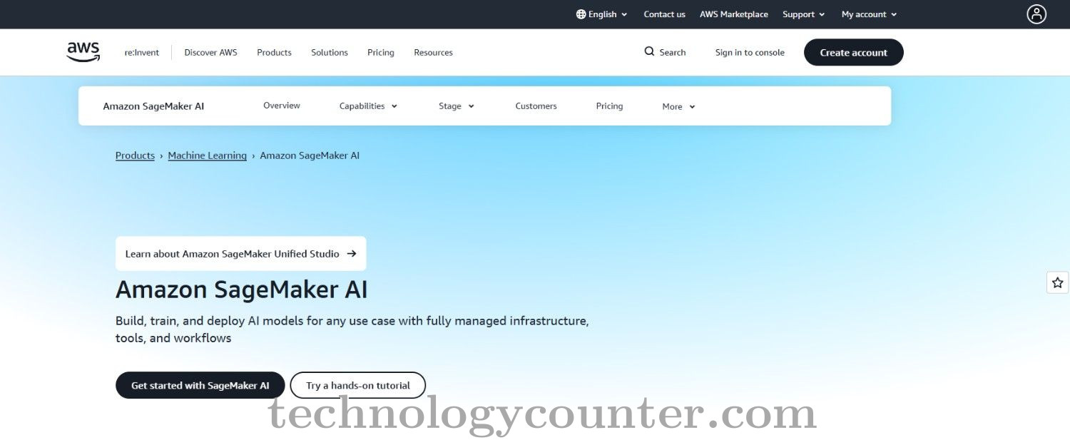 Amazon SageMaker Screenshots