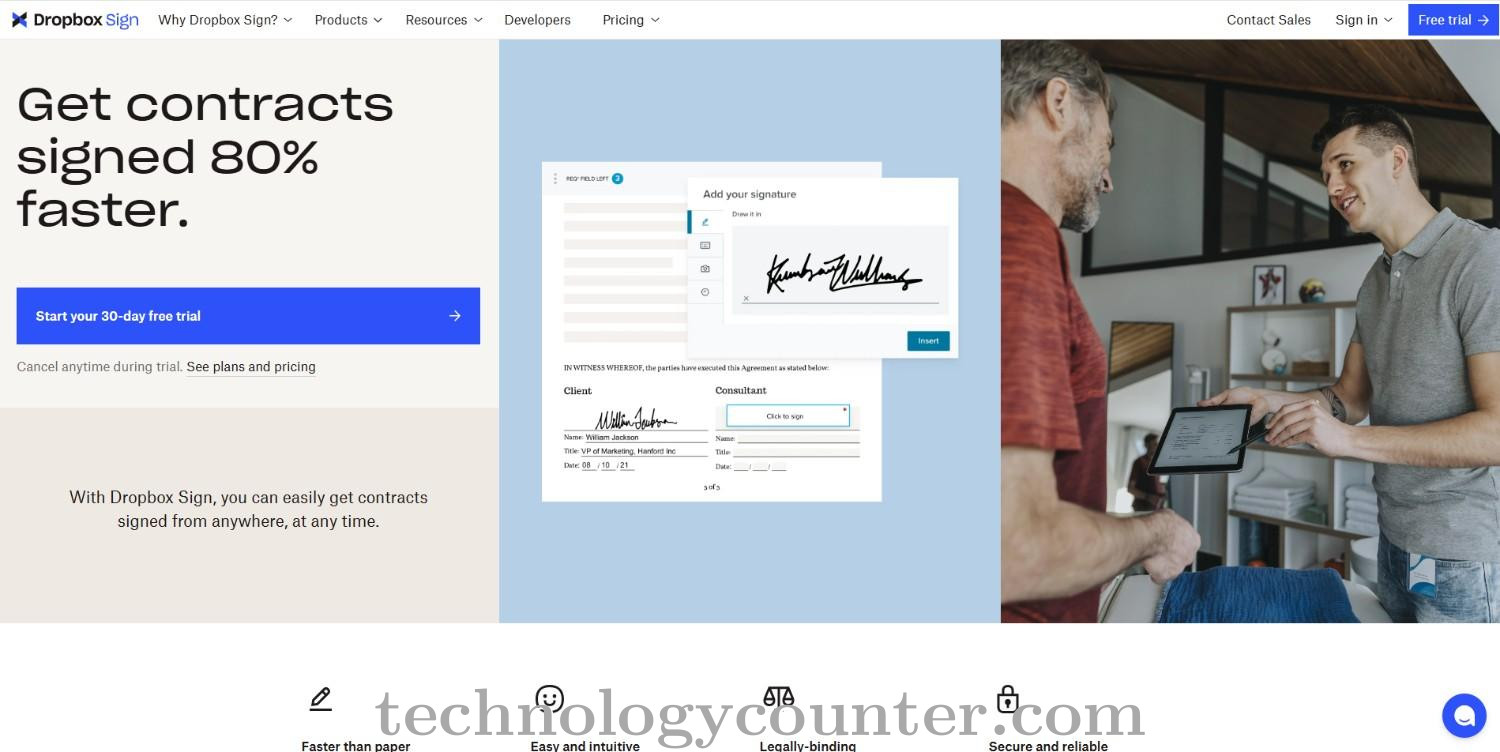 Dropbox Sign Screenshots