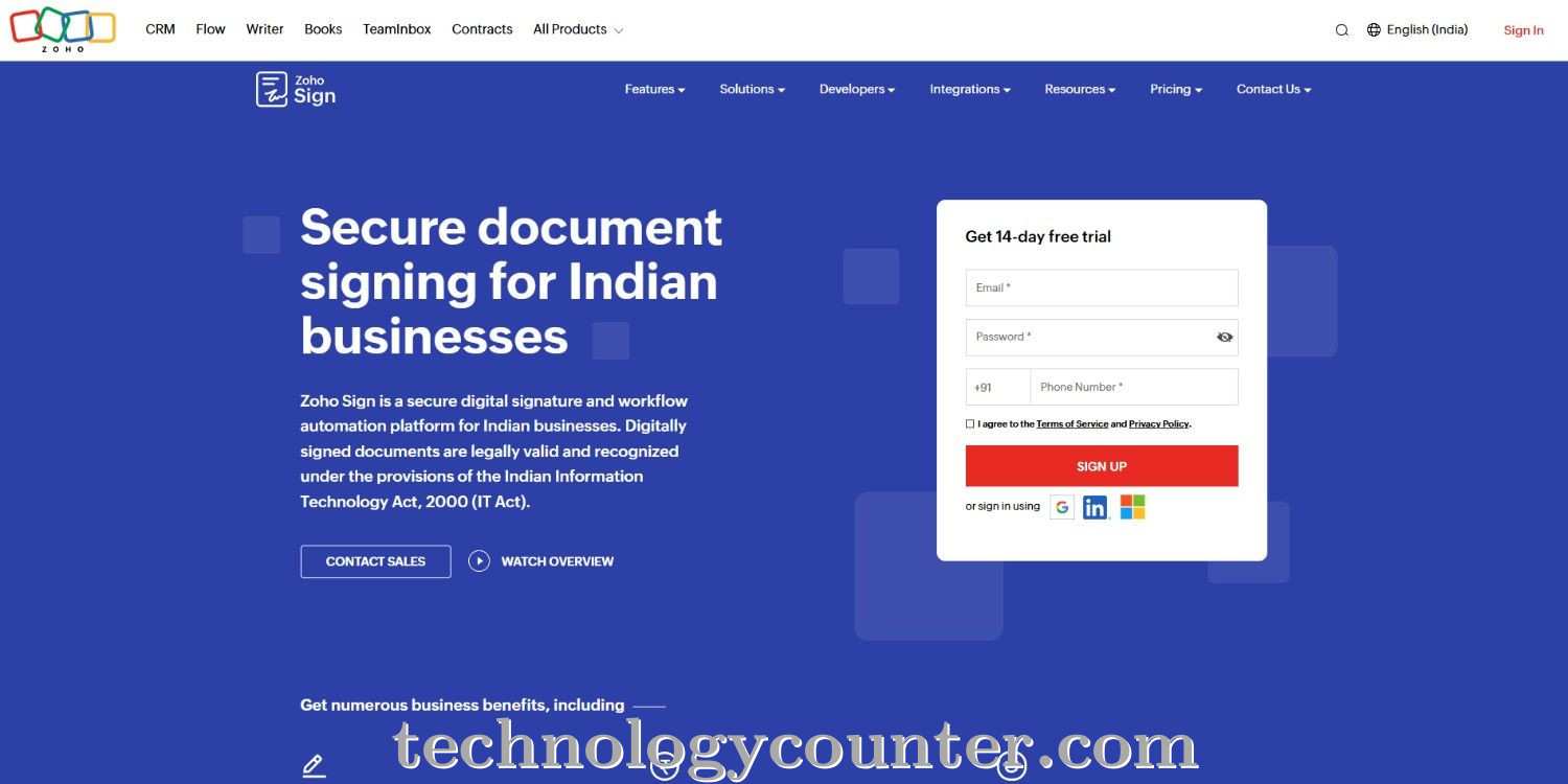 Zoho Sign Screenshots