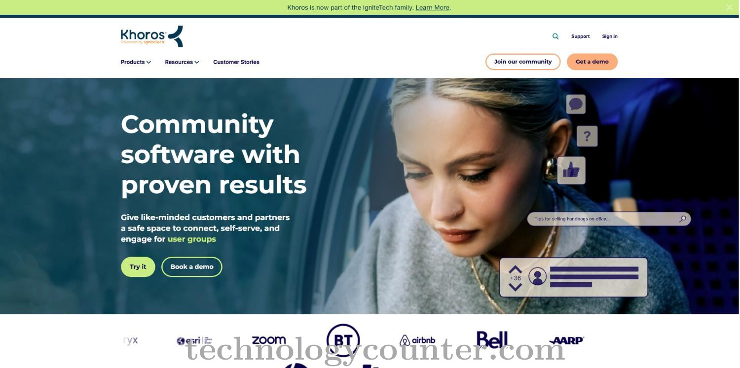 Khoros Marketing Screenshots