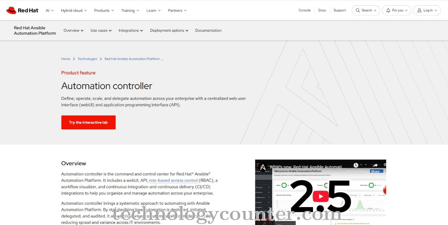 Red Hat Ansible Automation Platform Screenshots