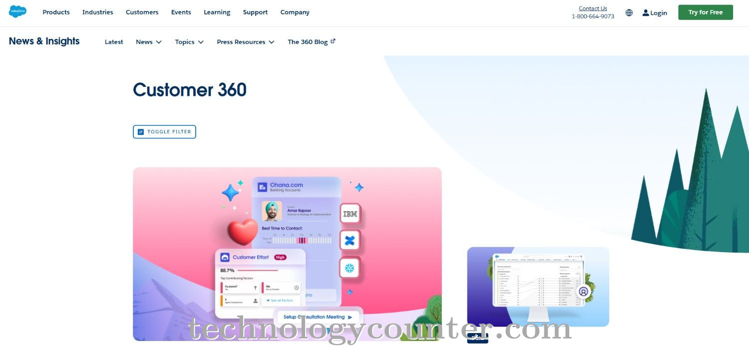 Salesforce Customer 360 Screenshots