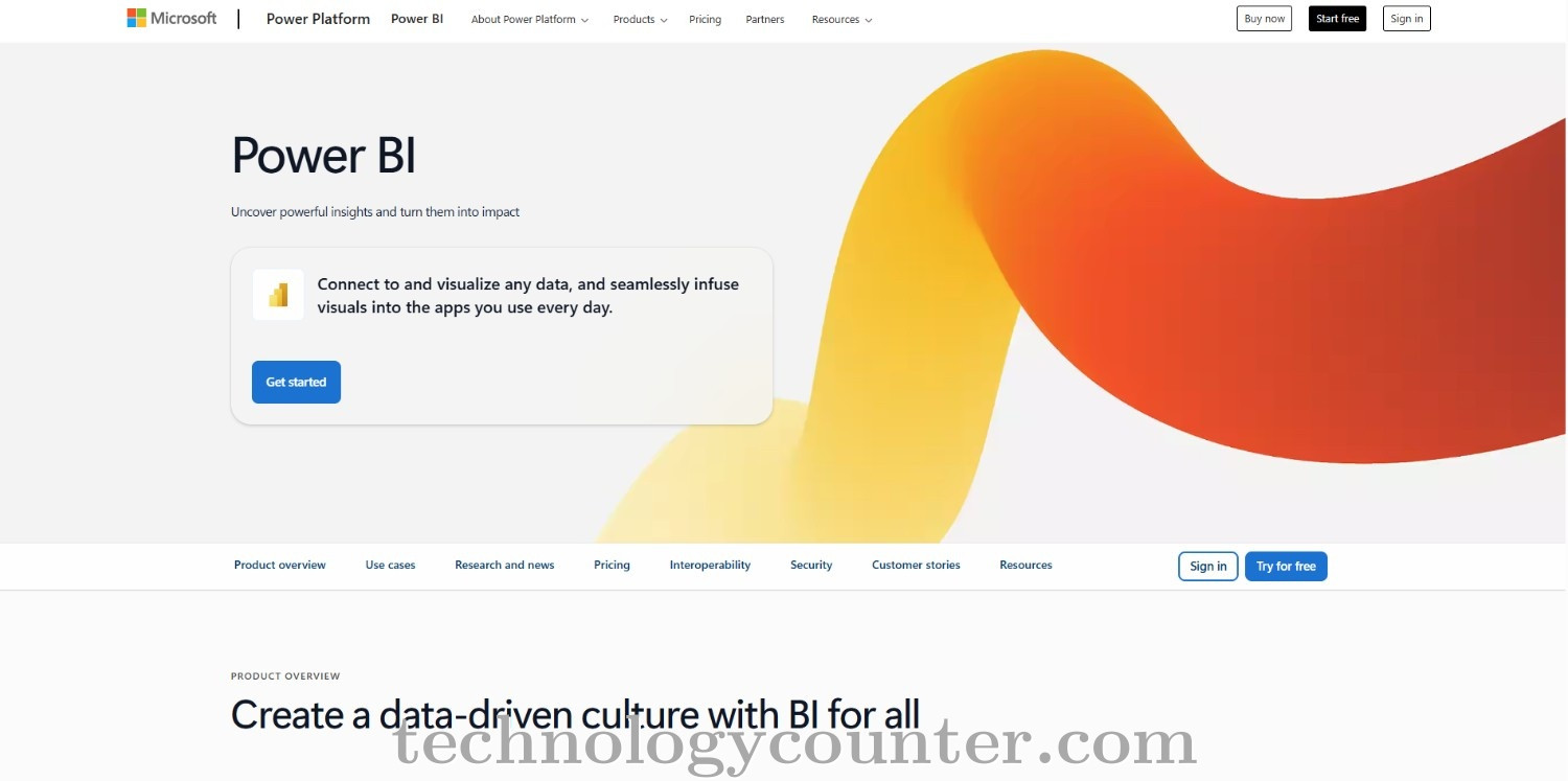 Microsoft Power BI Screenshots