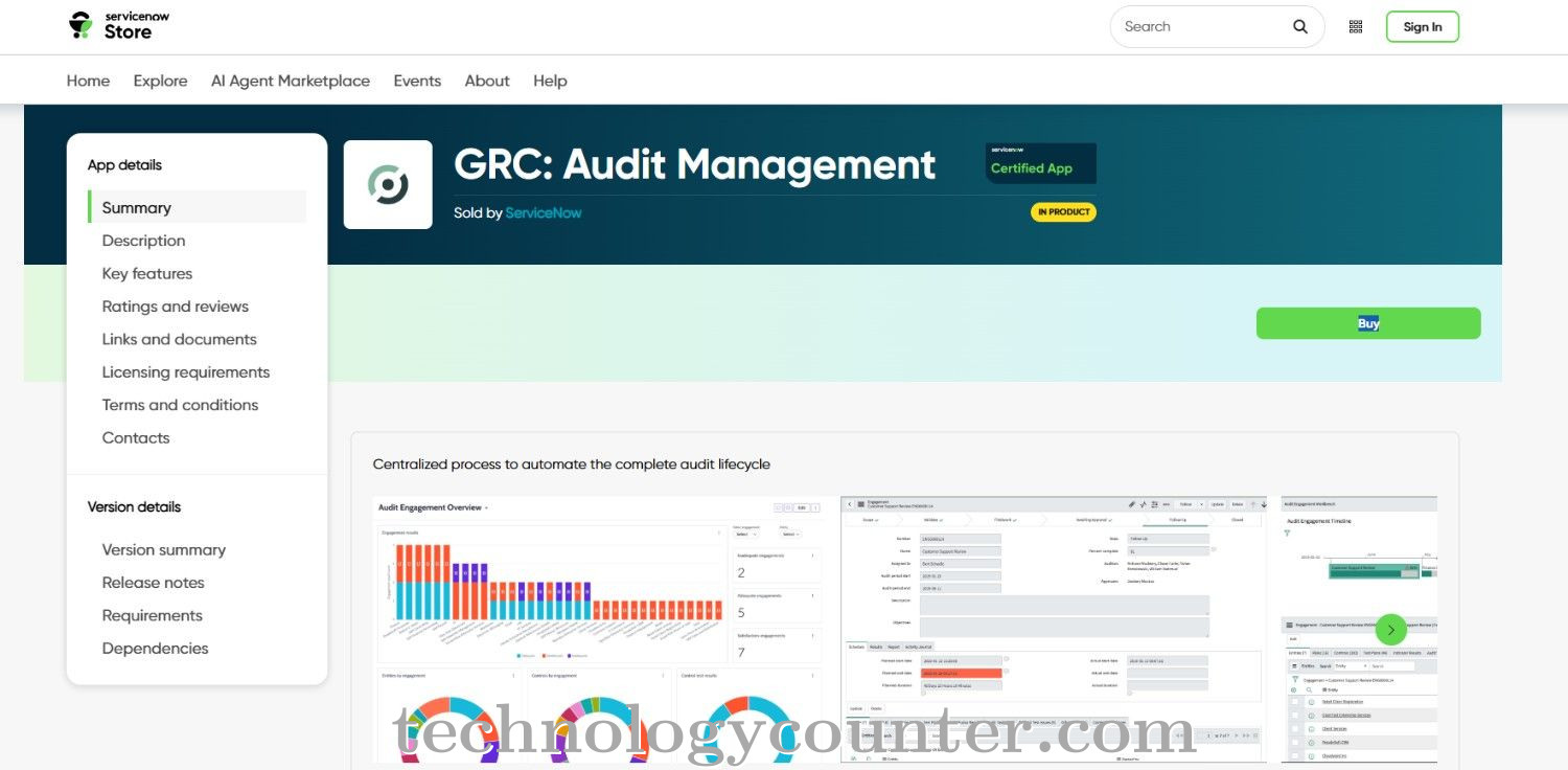 ServiceNow GRC Screenshots