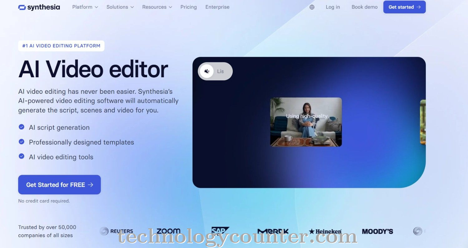Synthesia Video Editor Screenshots