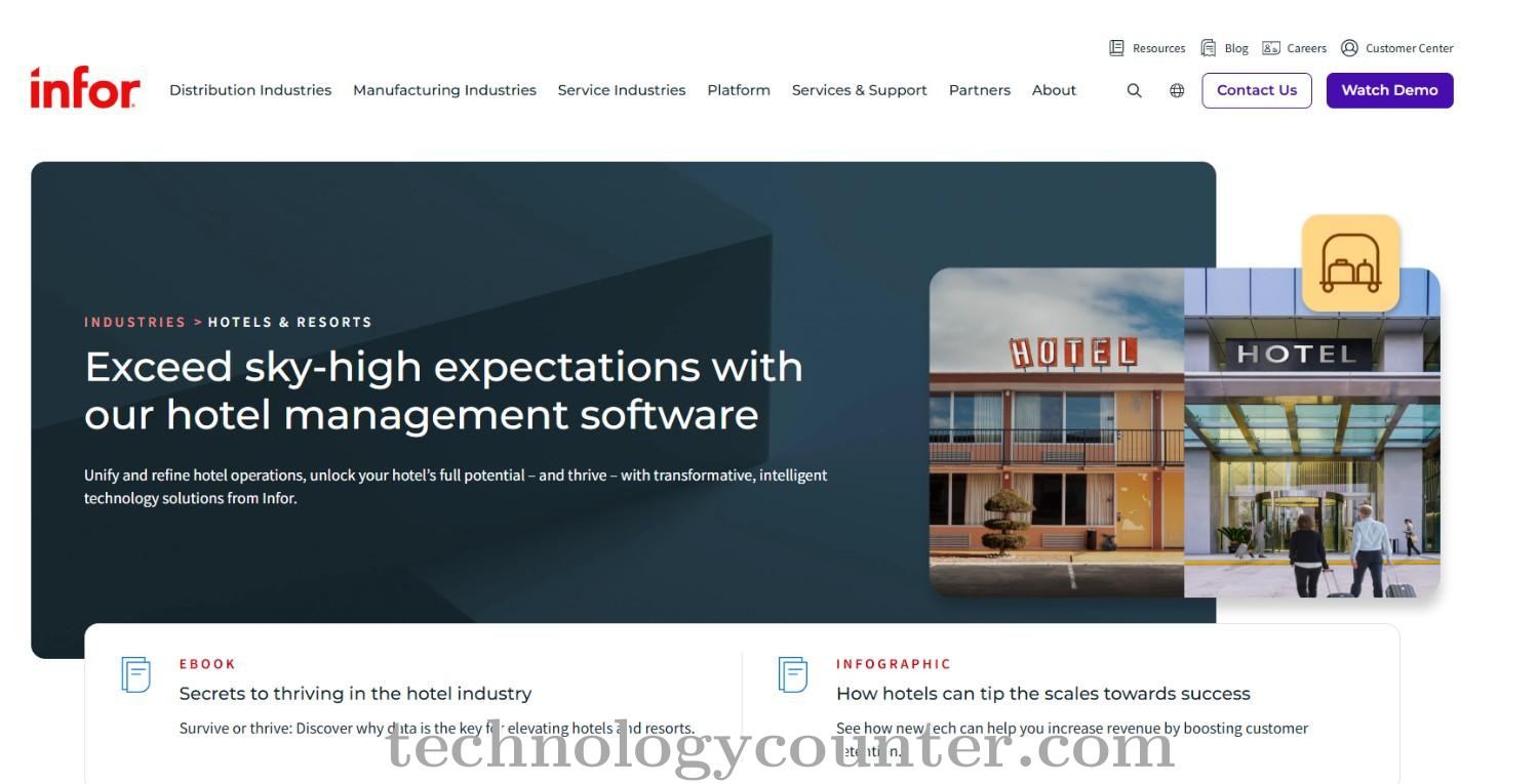 Infor HMS Screenshots