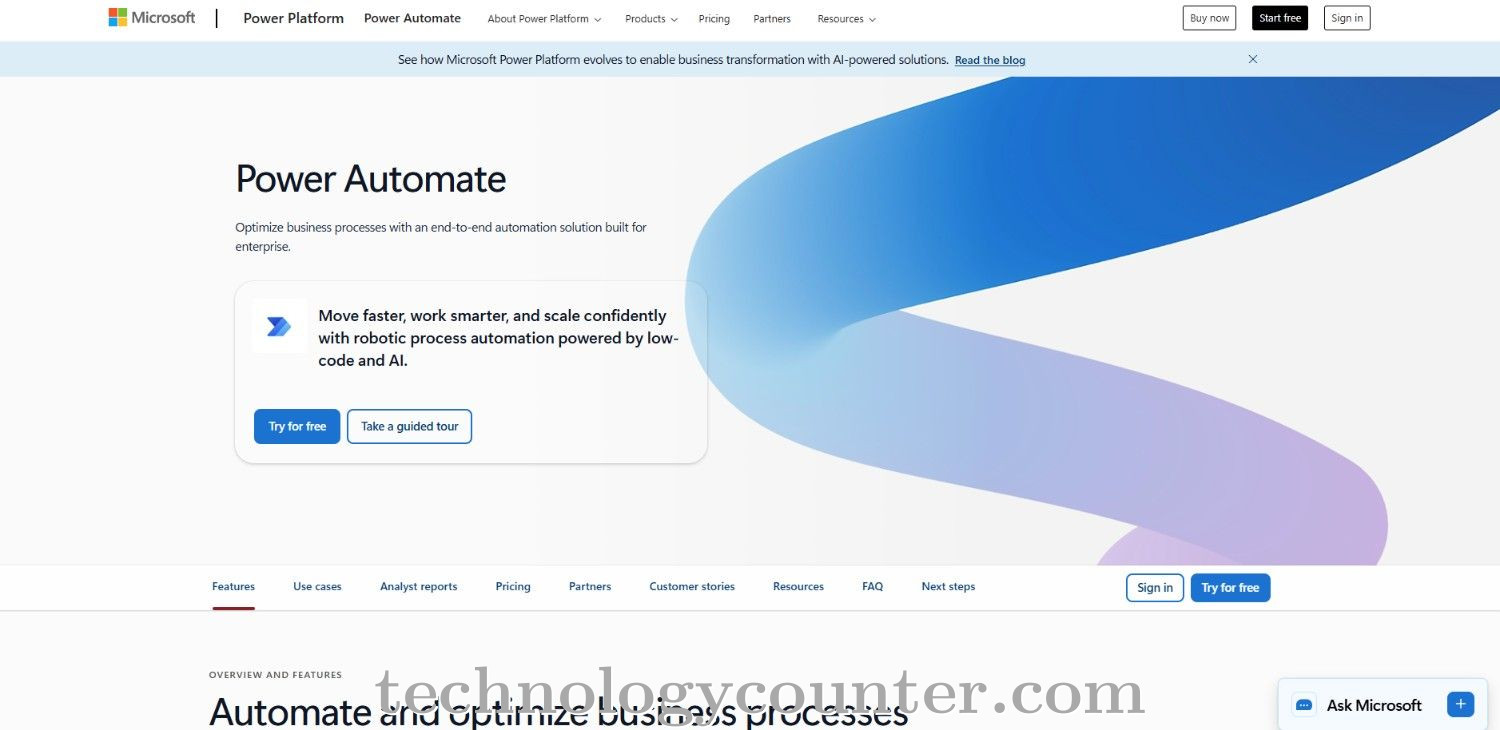 Power Automate Screenshots