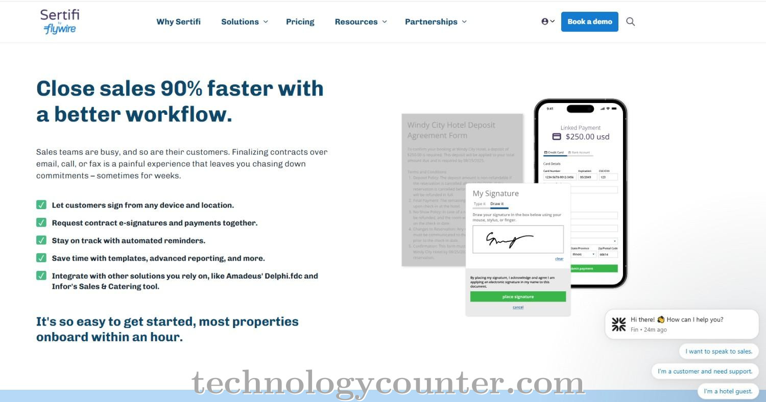 Sertifi eSignature Screenshots