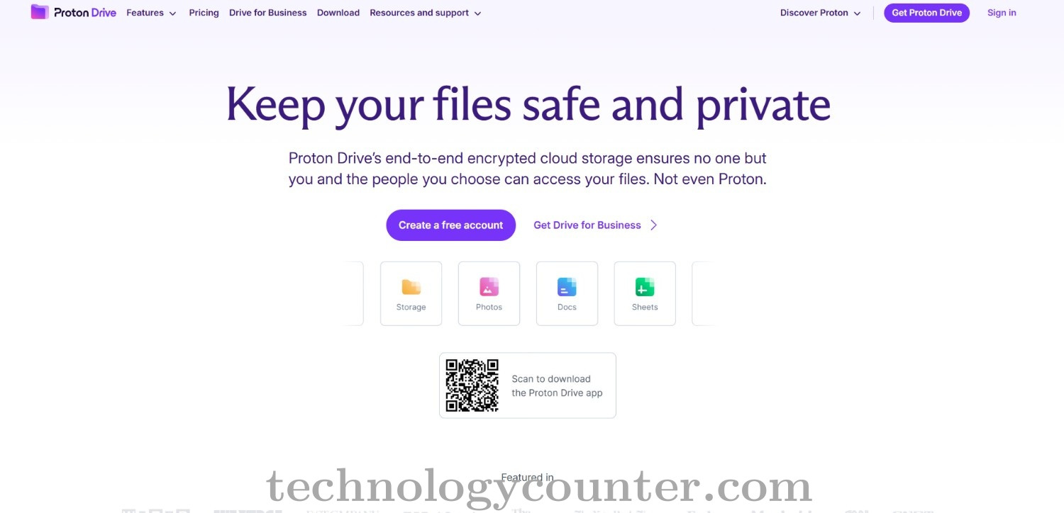 Proton Drive Screenshots
