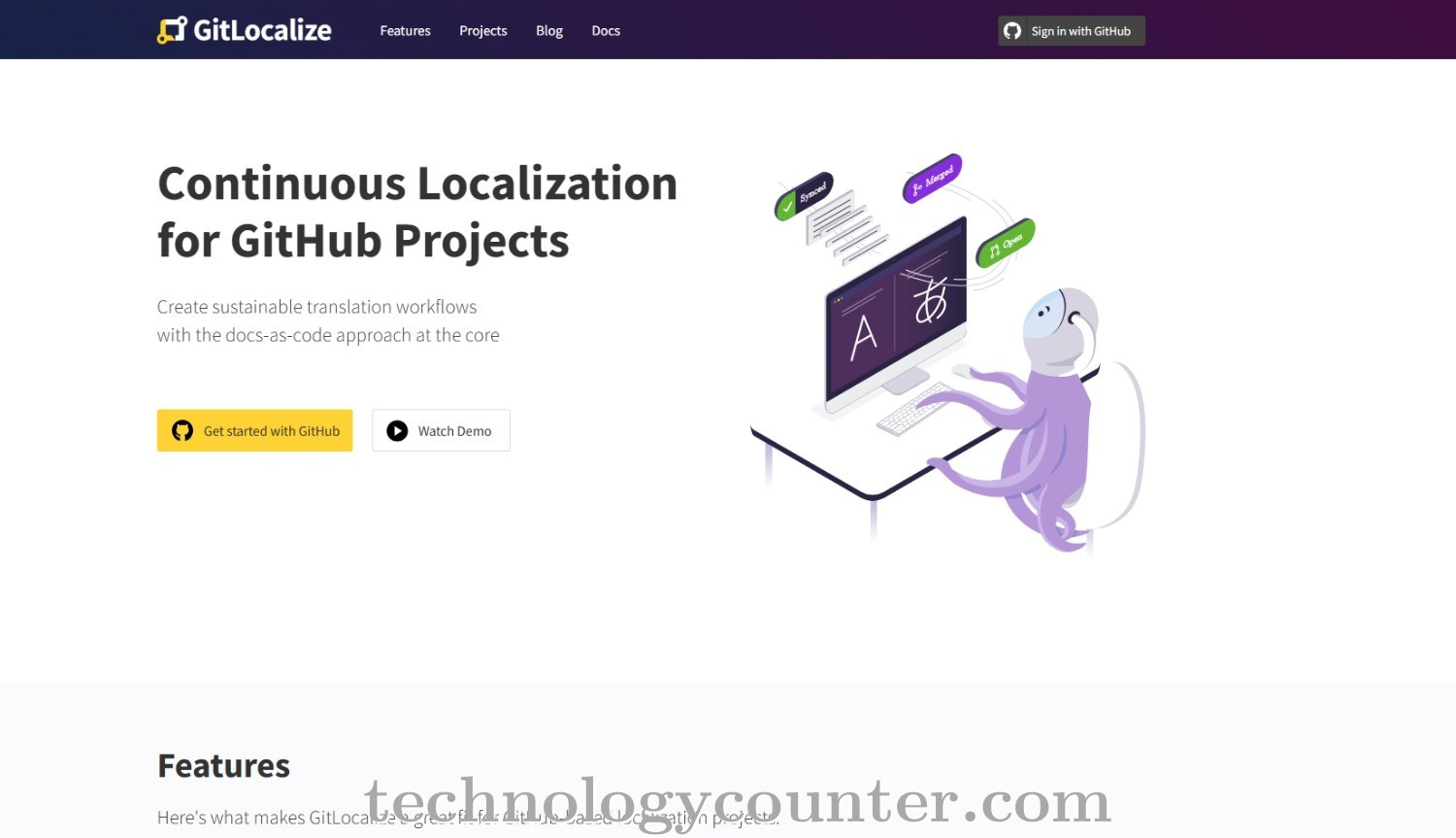 GitLocalize Screenshots