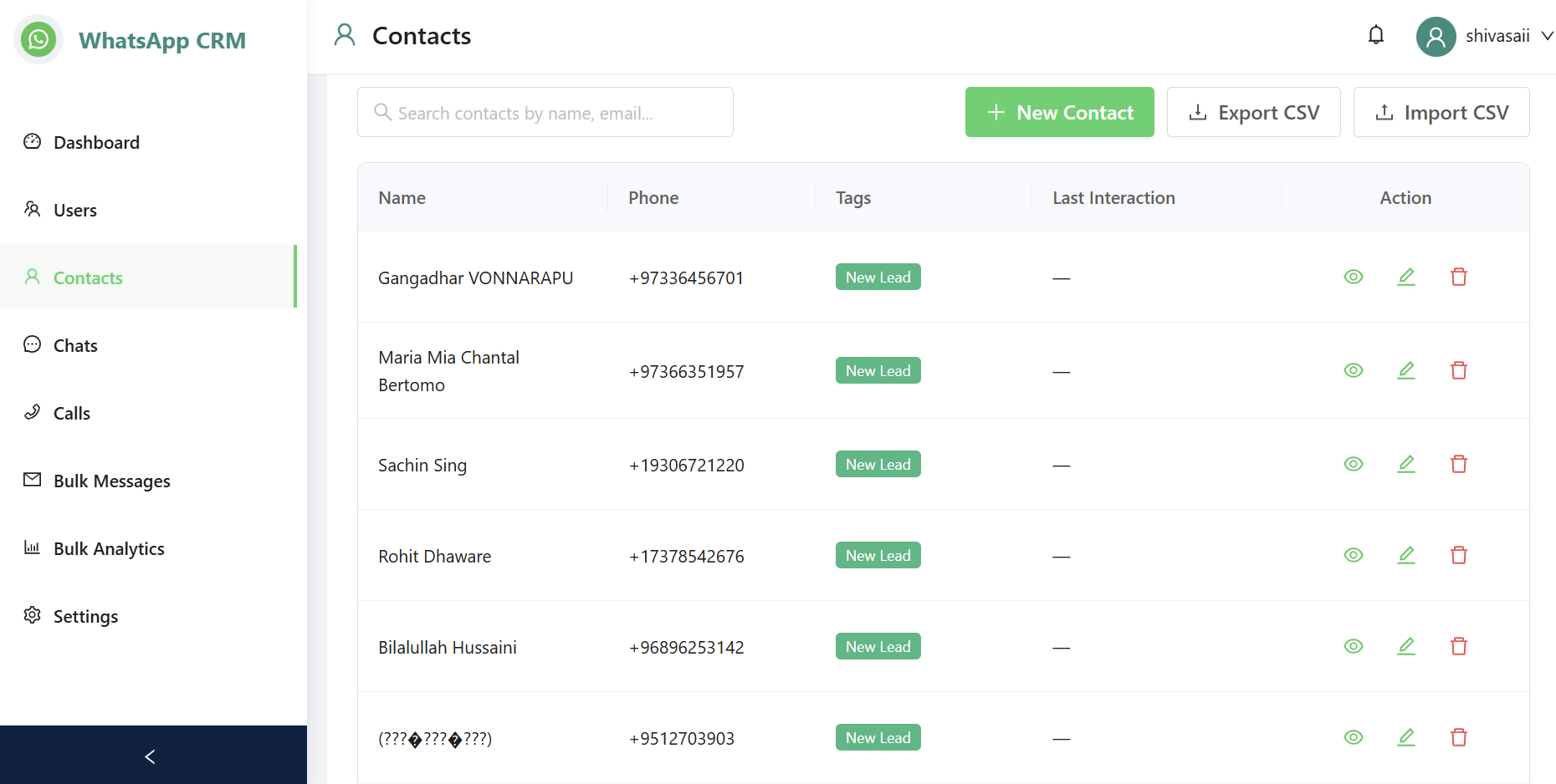 WhatZCRM Screenshots