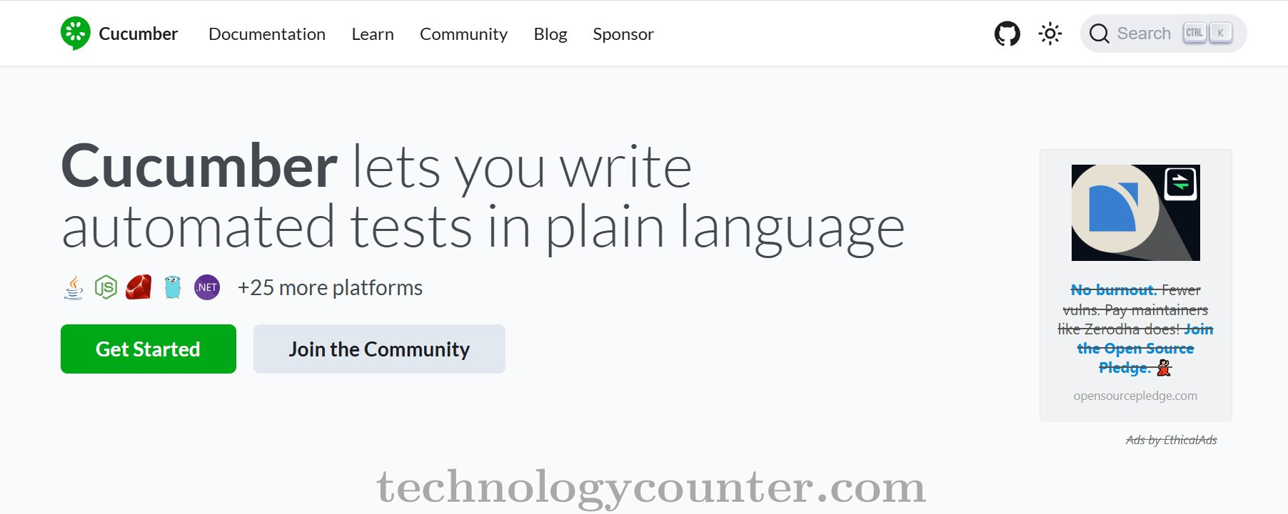 Cucumber Screenshots
