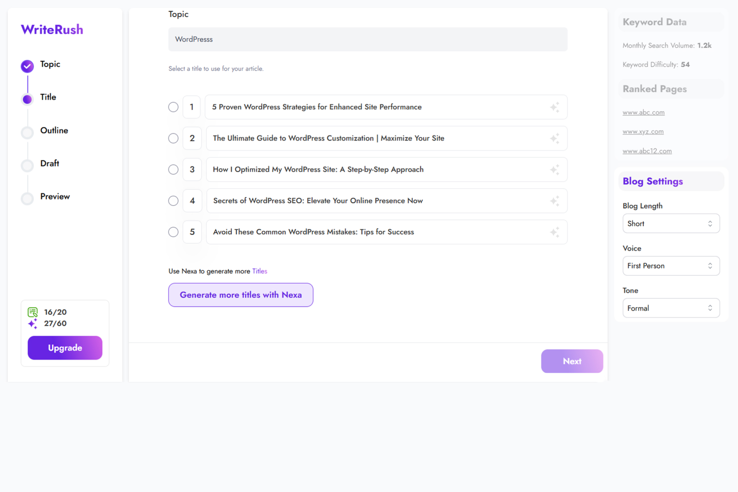 WriteRush Screenshots