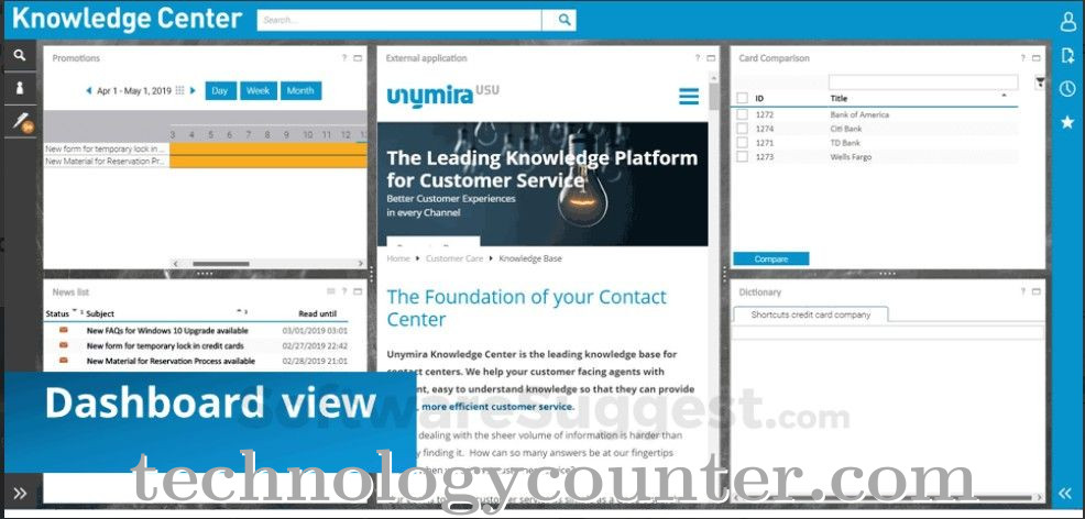 Unymira Knowledge Screenshots