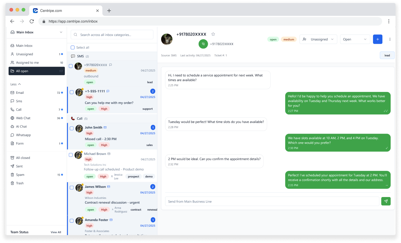 Centripe Screenshots