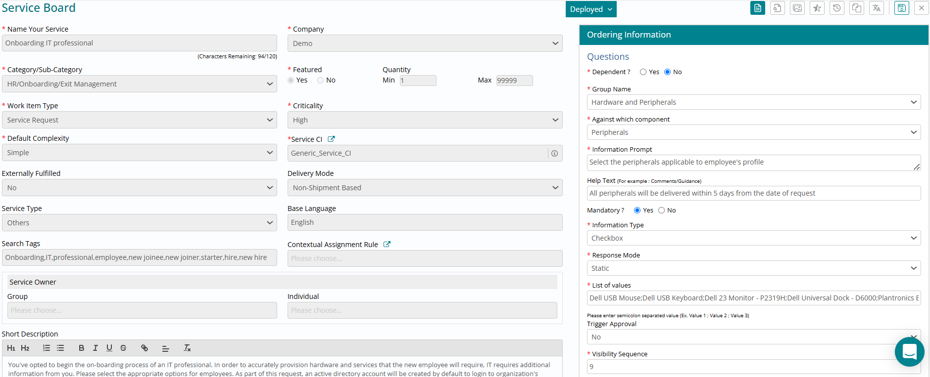 HCL Bigfix Service Managament Screenshots