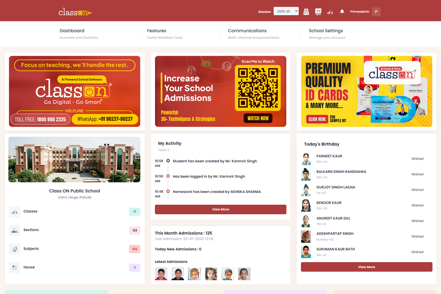 CLASS ON Screenshots