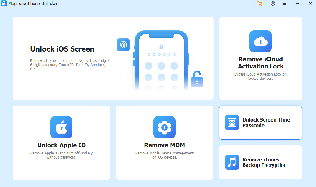 MagFone iPhone Unlocker Screenshots