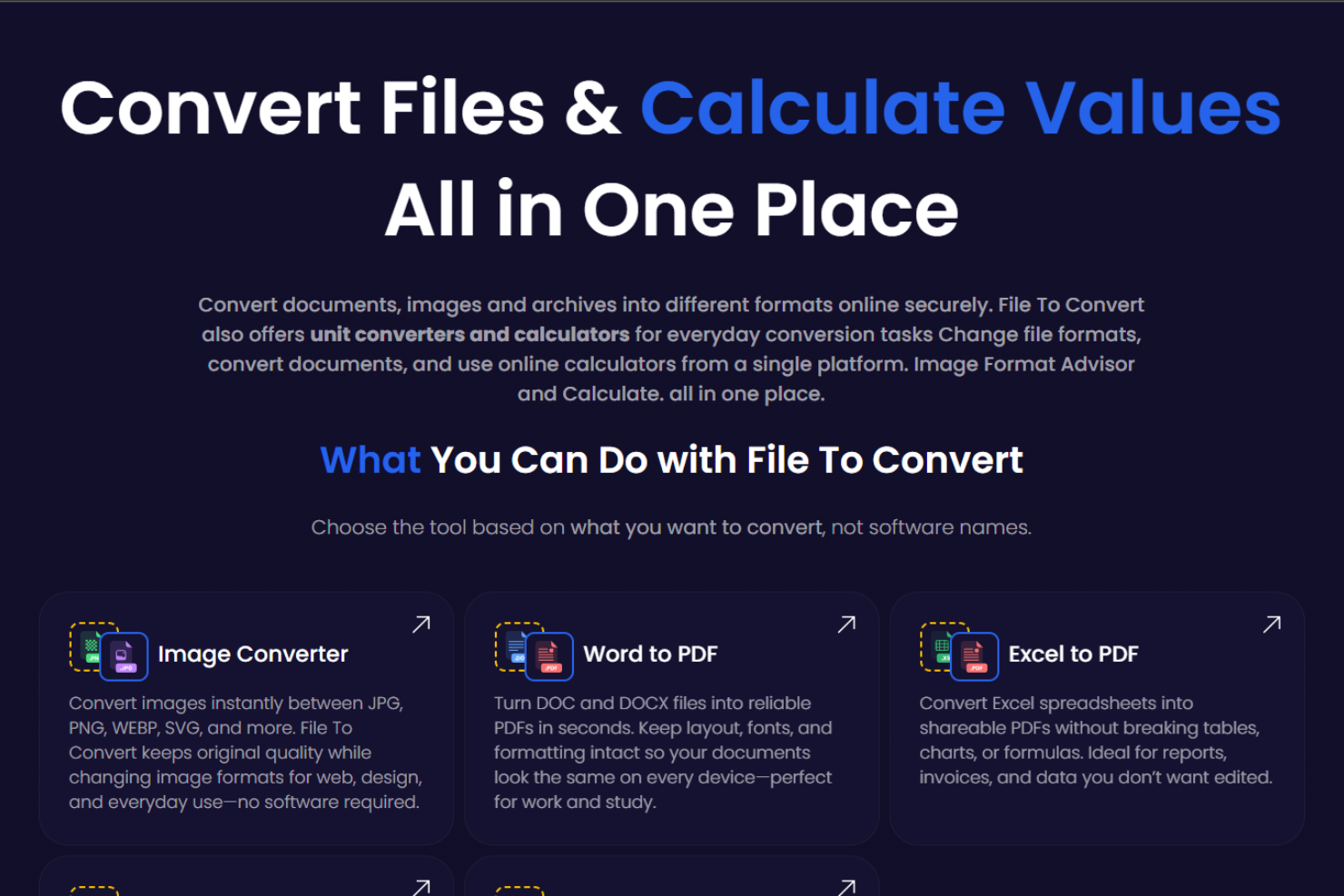 File To Convert Screenshots