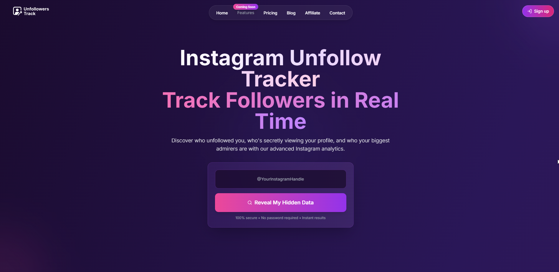 UnfollowersTrack Screenshots