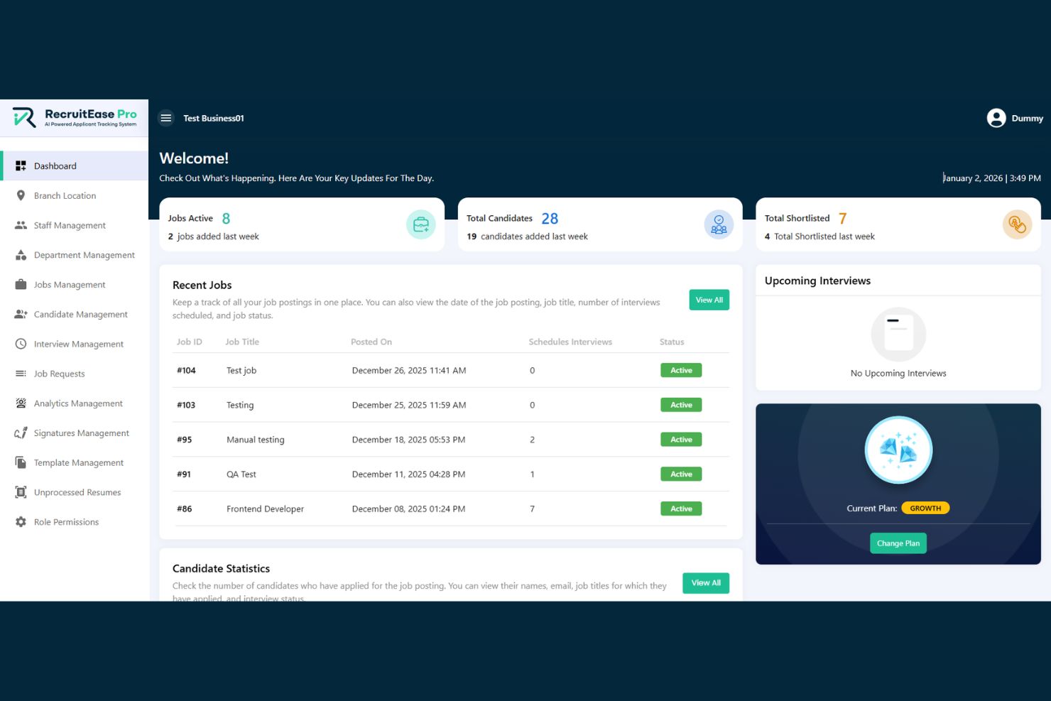 RecruiteEase Pro Screenshots