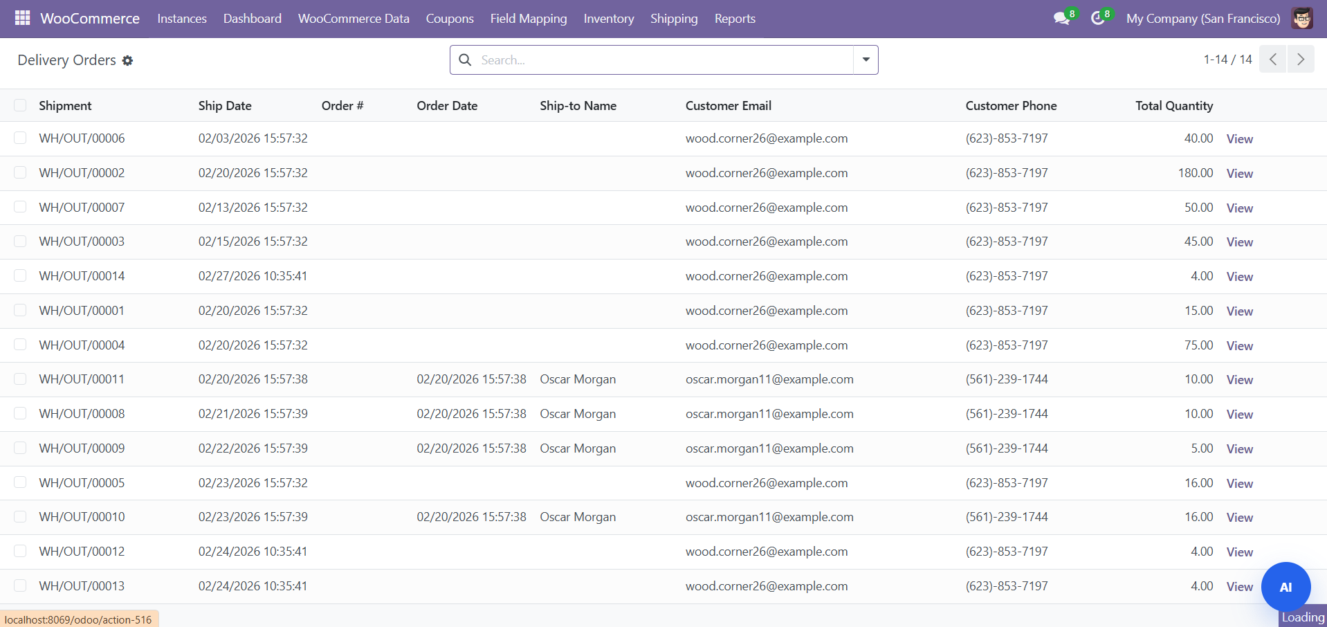 SDLC Odoo WooCommerce Connector Screenshots