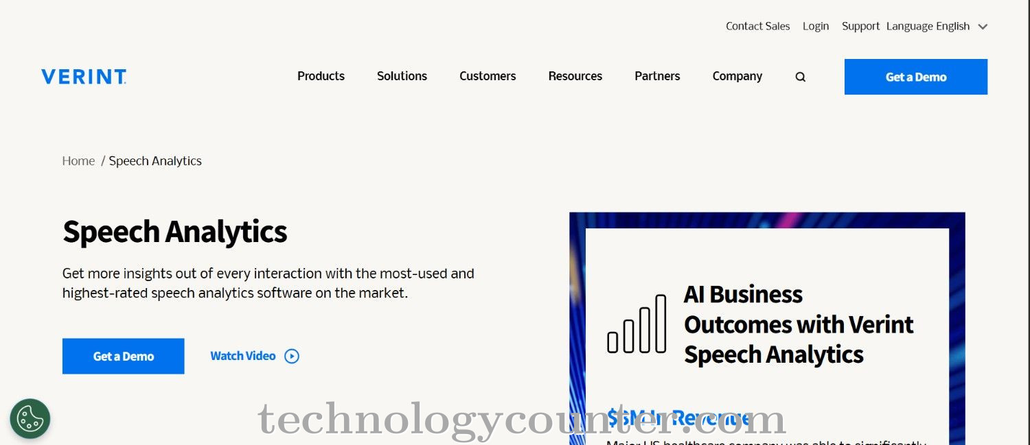 Verint Speech Analytics Screenshots