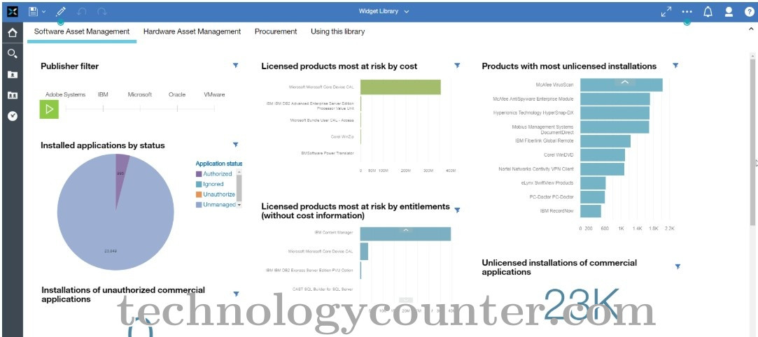 Flexera FlexNet Manager Screenshots