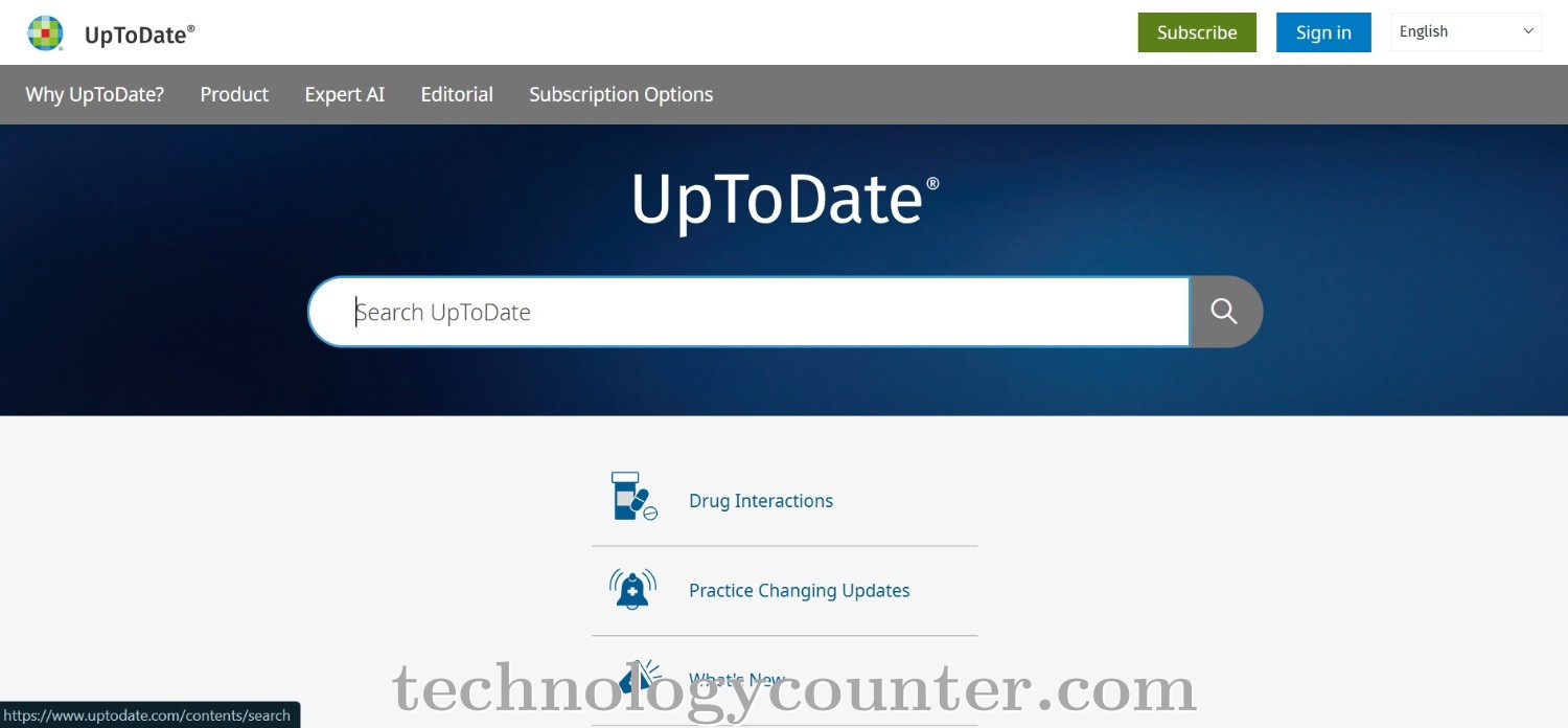 UpToDate Screenshots