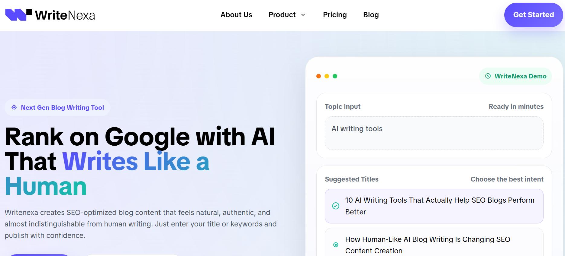 WriteNexa Screenshots