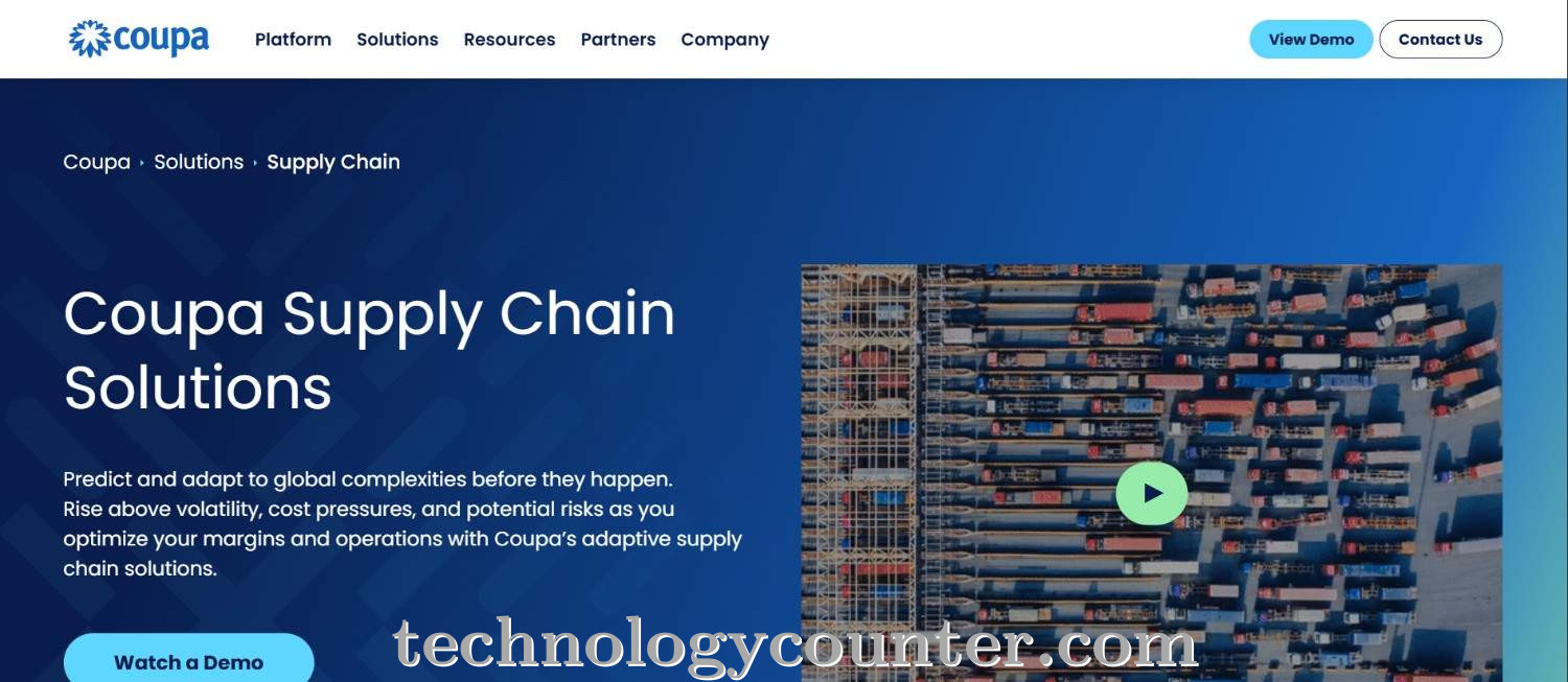 Coupa Supply Chain Screenshots
