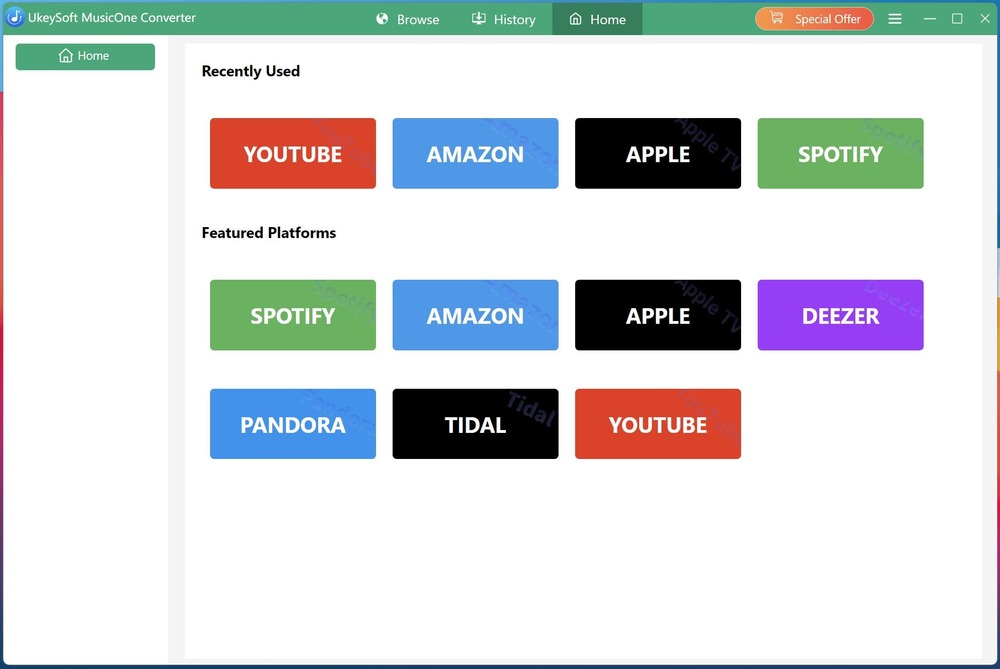 UkeySoft MusicOne Converter Screenshots