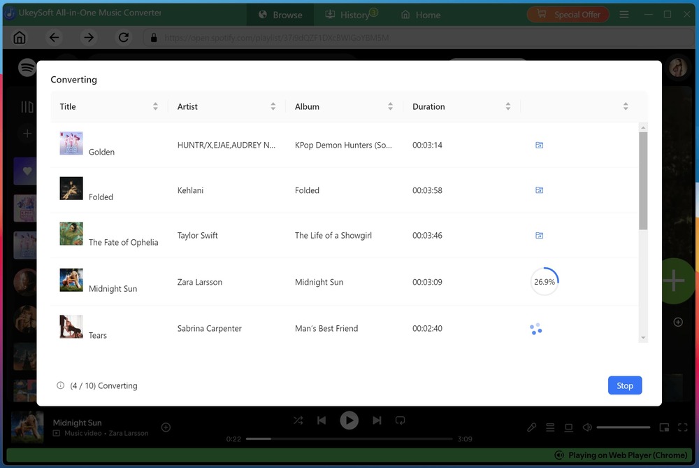 UkeySoft MusicOne Converter Screenshots