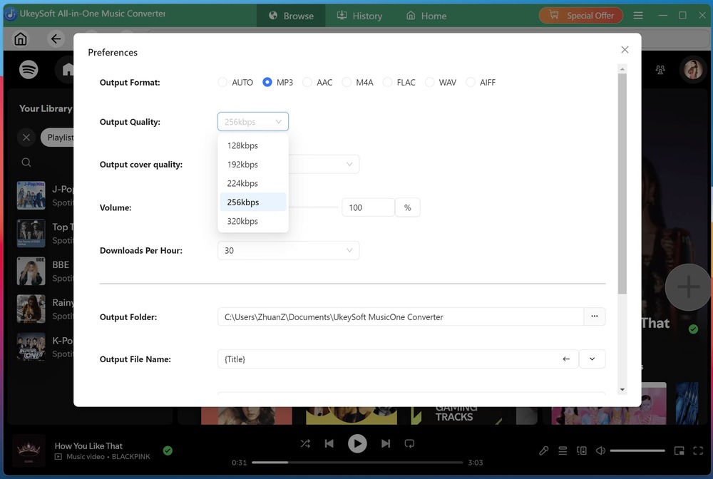 UkeySoft MusicOne Converter Screenshots